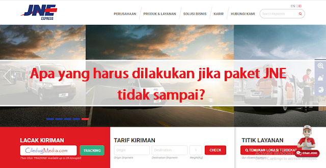 Apa yang harus dilakukan jika paket JNE tidak sampai?